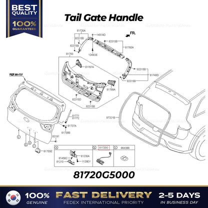 Genuine Tail Gate Handle 81720G5000 for Kia Niro
