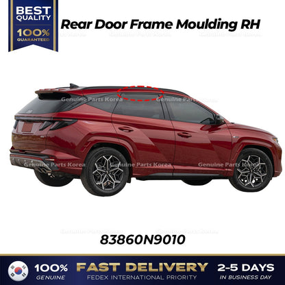 Genuine Rear Door Frame Moulding RH 83860N9010 for Hyundai Tucson