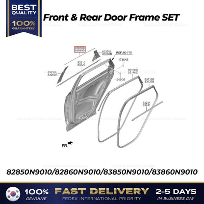 Genuine Front & Rear Door Frame SET for Hyundai Tucson