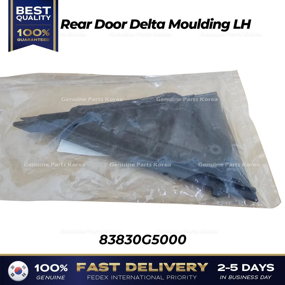 Genuine Rear Door Delta Moulding LH 83830G5000 for Kia Niro