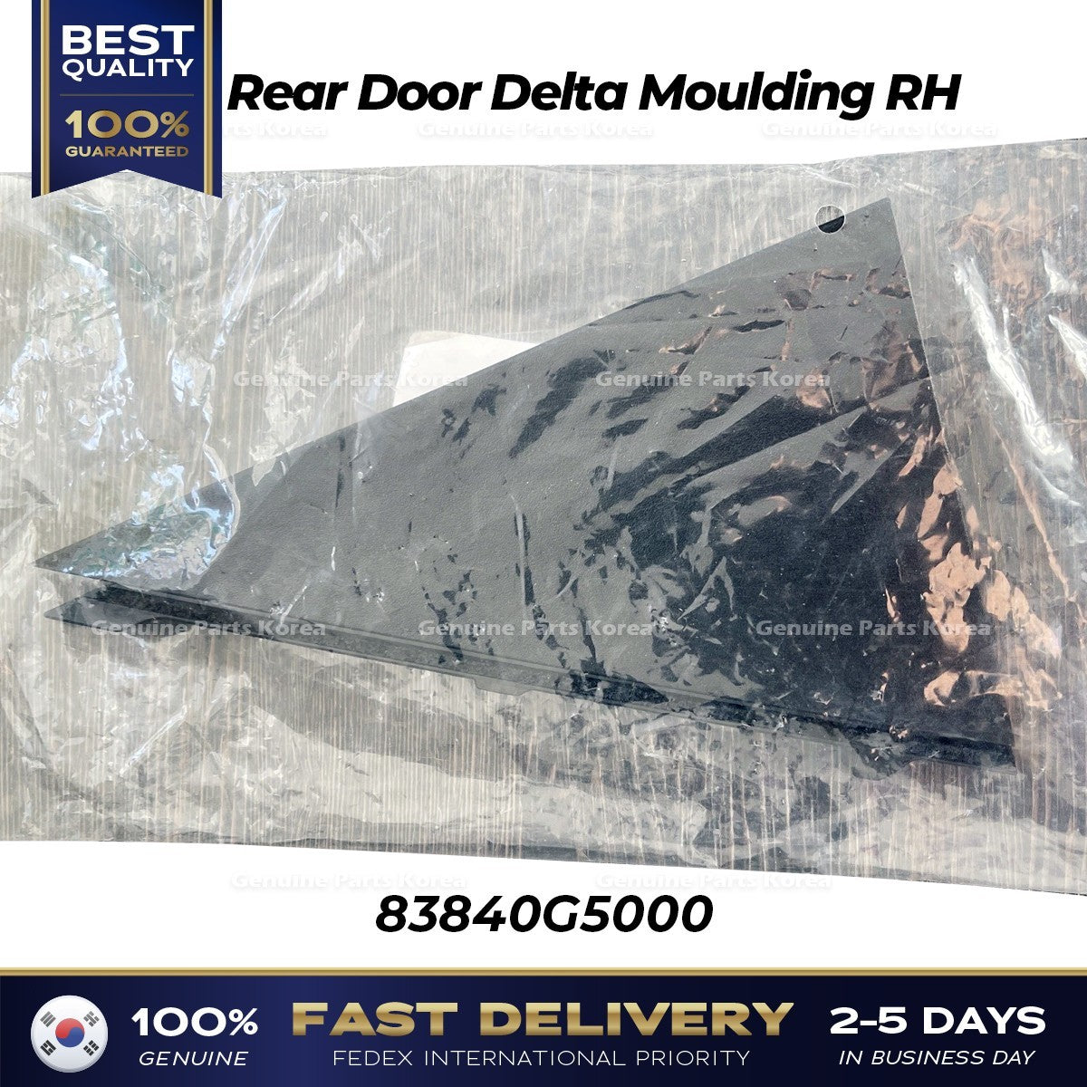 Genuine Rear Door Delta Moulding RH 83840G5000 for Kia Niro