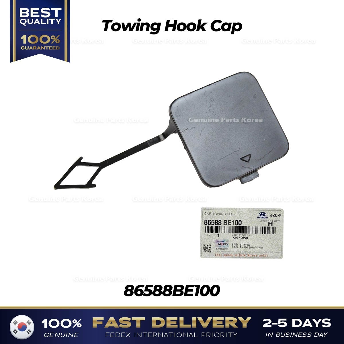 Genuine Towing Hook Cap 86588BE100 for Hyundai Kona