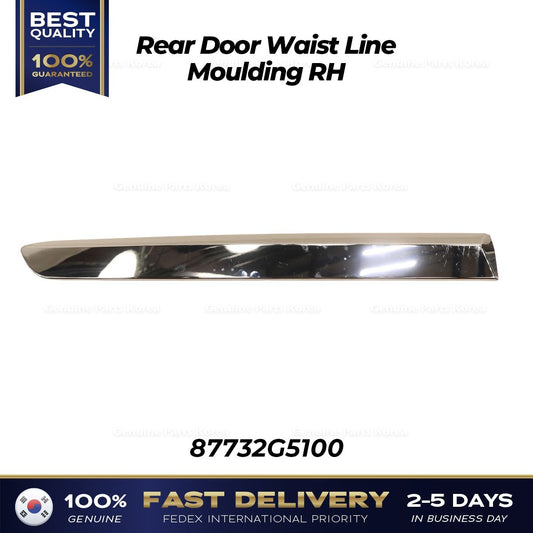 Genuine Rear Door Waist Line Moulding RH 87732G5100 for Kia Niro
