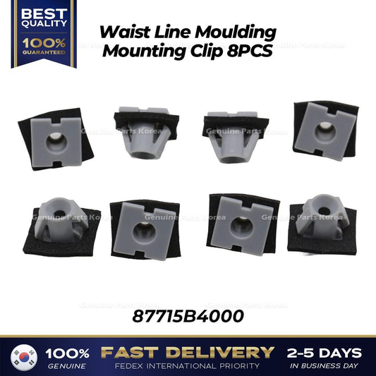 Genuine Waist Line Moulding Mounting Clip 8PCS 87715B4000 for Kia Niro