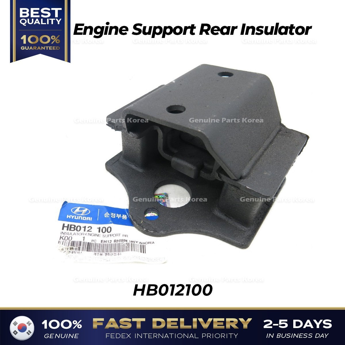 Genuine Engine Support Rear Insulator HB012100 for Hyundai Galloper