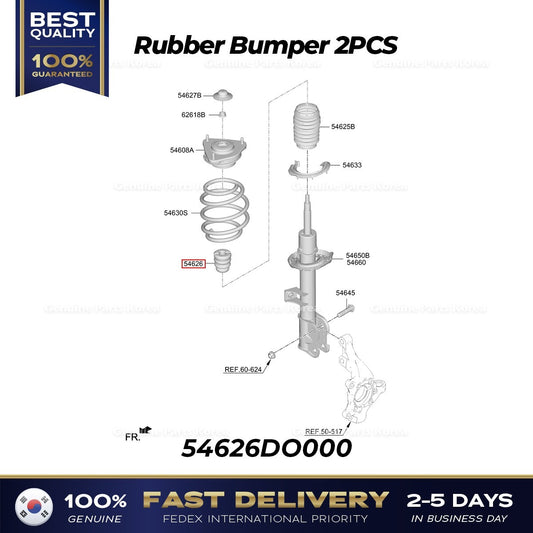 Genuine Rubber Bumper 2PCS 54626DO000 for Kia EV9