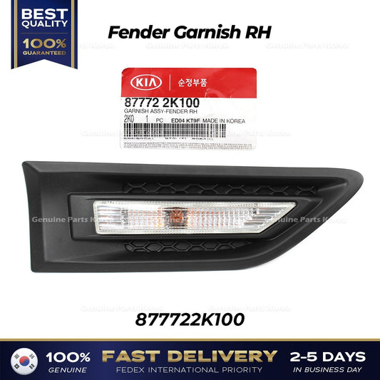 Genuine Fender Garnish RH 877722K100 for Kia Soul