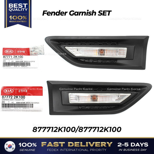 Genuine Fender Garnish SET 877712K100 877722K100 for Kia Soul