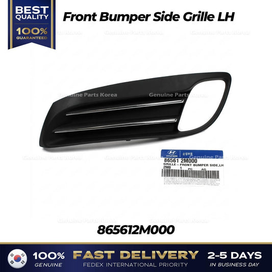 Genuine Front Bumper Side Grille LH 865612M000 for Hyundai Genesis