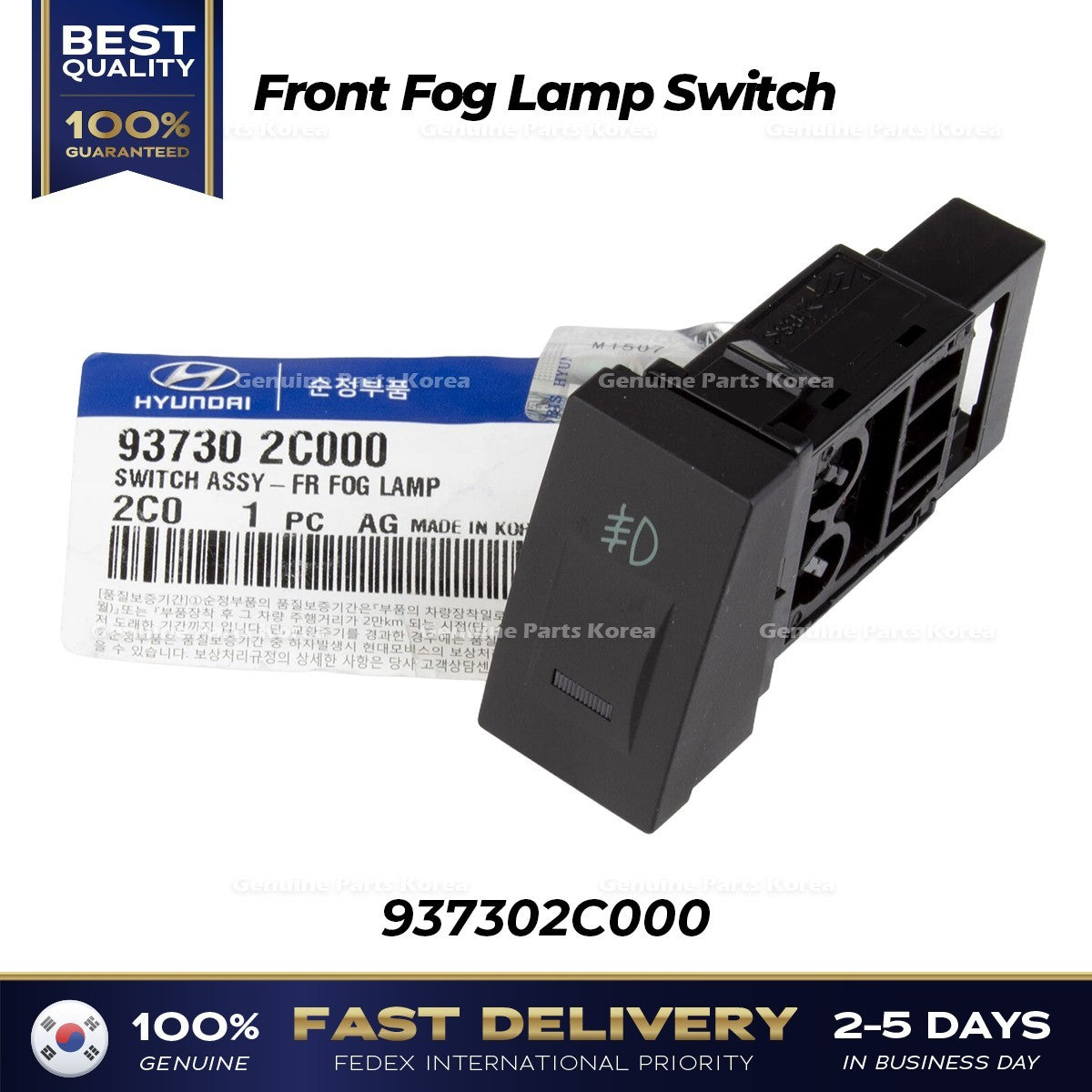 Genuine Front Fog Lamp Switch 937302C000 for Hyundai Tiburon