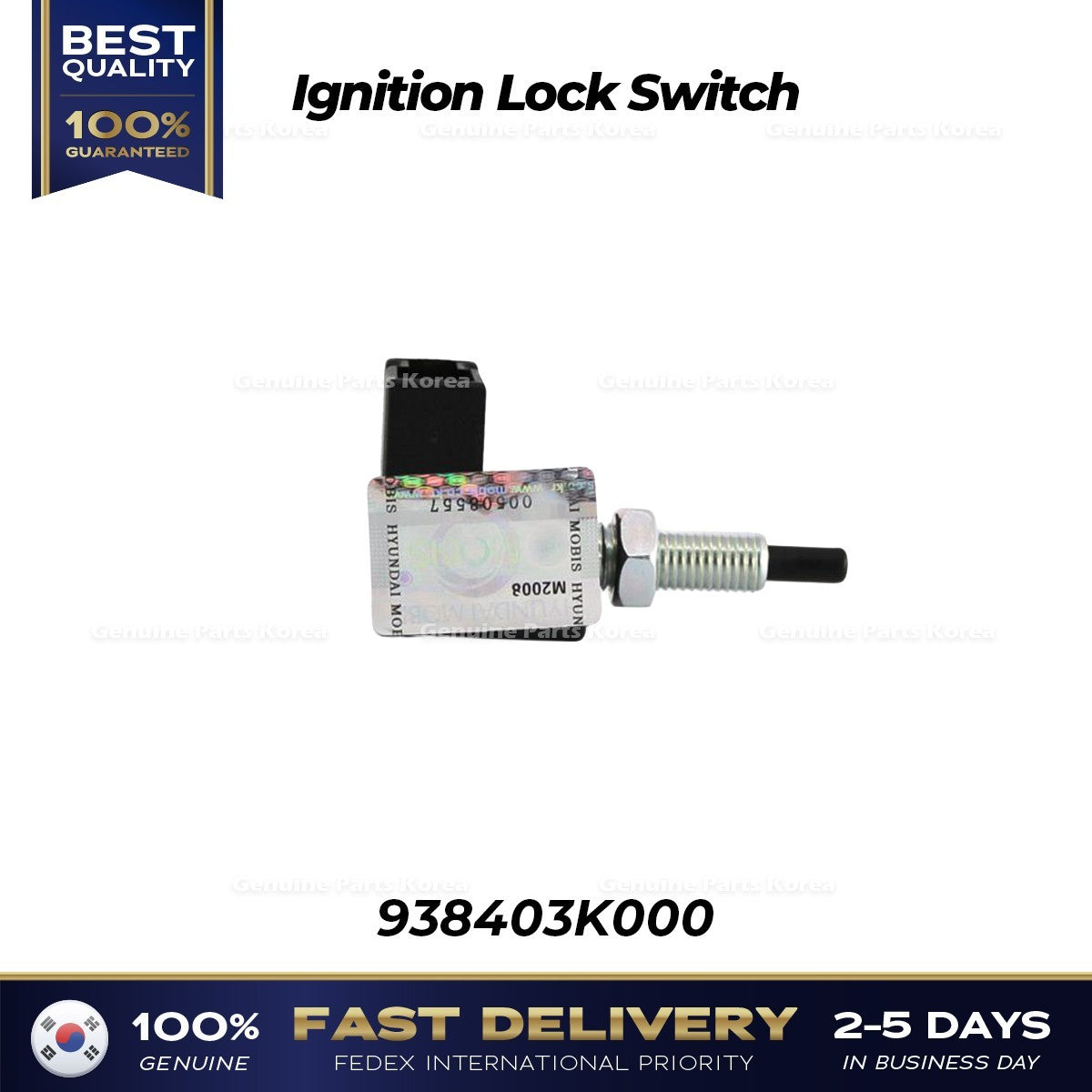 Genuine Ignition Lock Switch 938403K000 for Hyundai Elantra Sonata Kia Forte