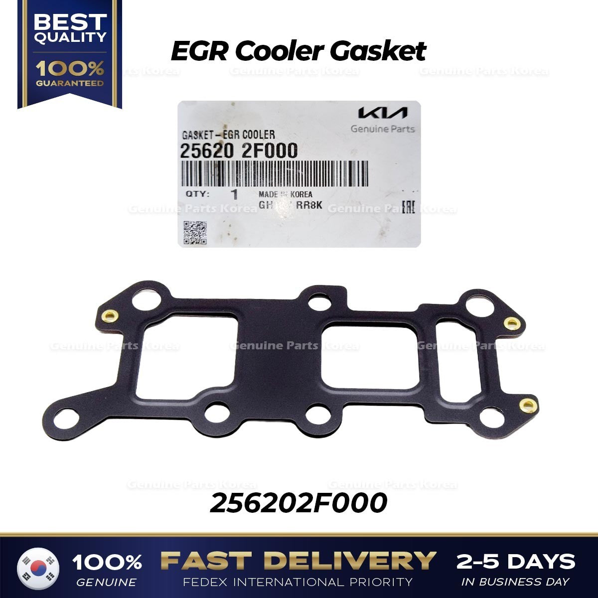 Genuine EGR Cooler Gasket 256202F000 for Hyundai Santa Fe Tucson Kia Sorento