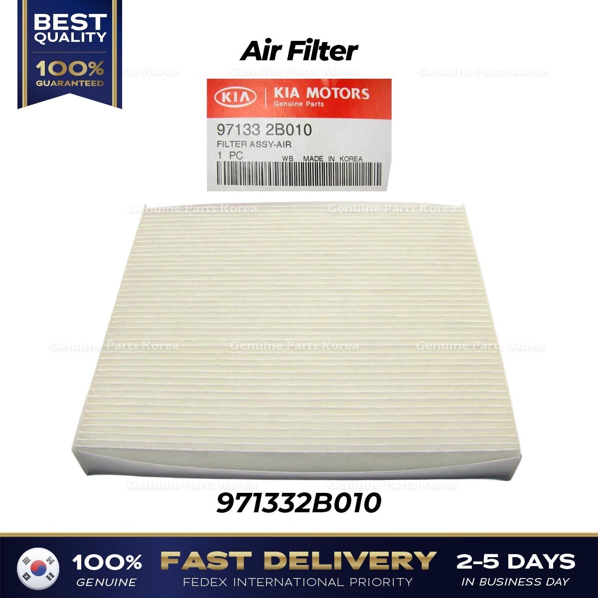 Genuine Air Filter 971332B010 for Hyundai Azera Sonata Kia Optima