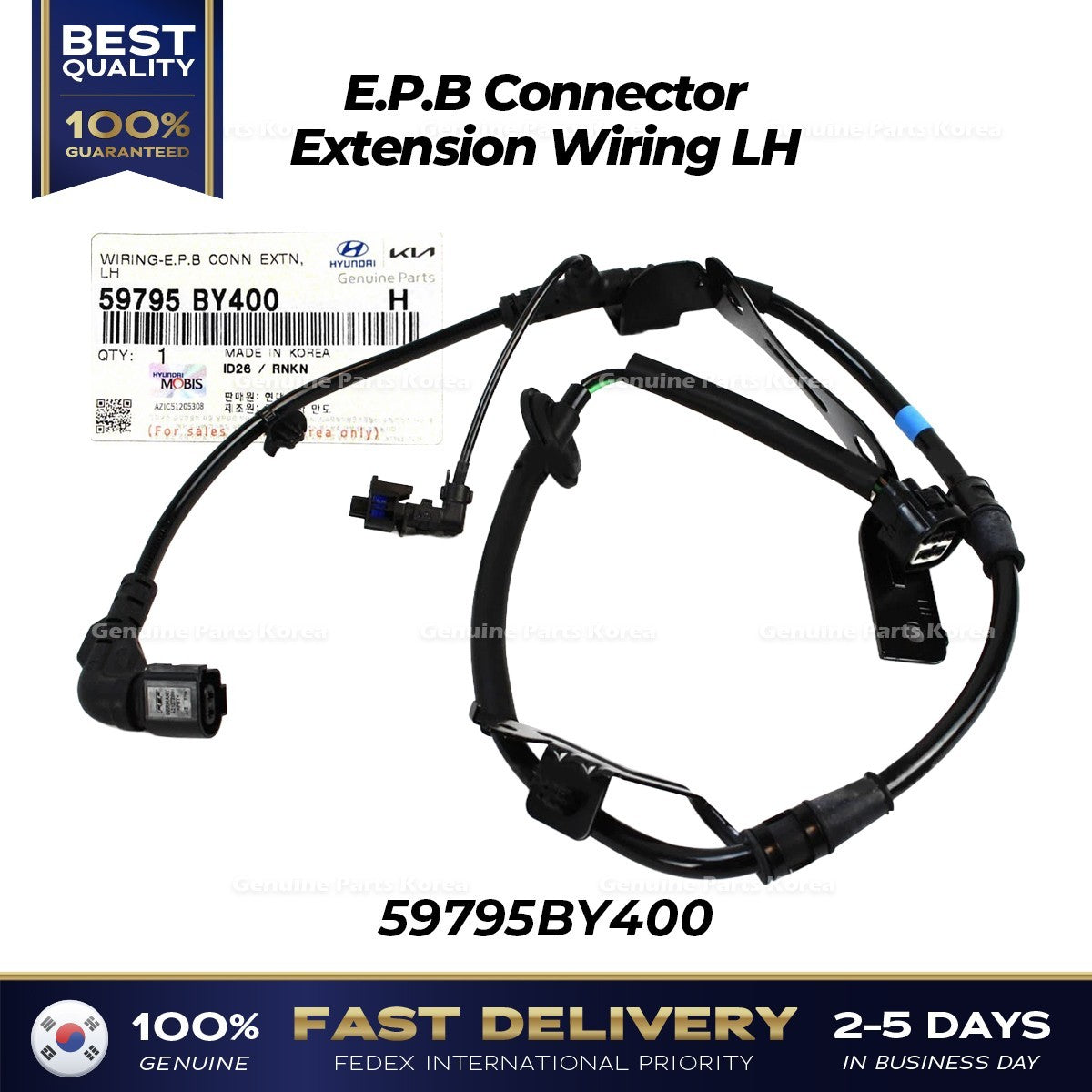 Genuine E.P.B Connector Extension Wiring LH 59795BY400 for Hyundai Elantra