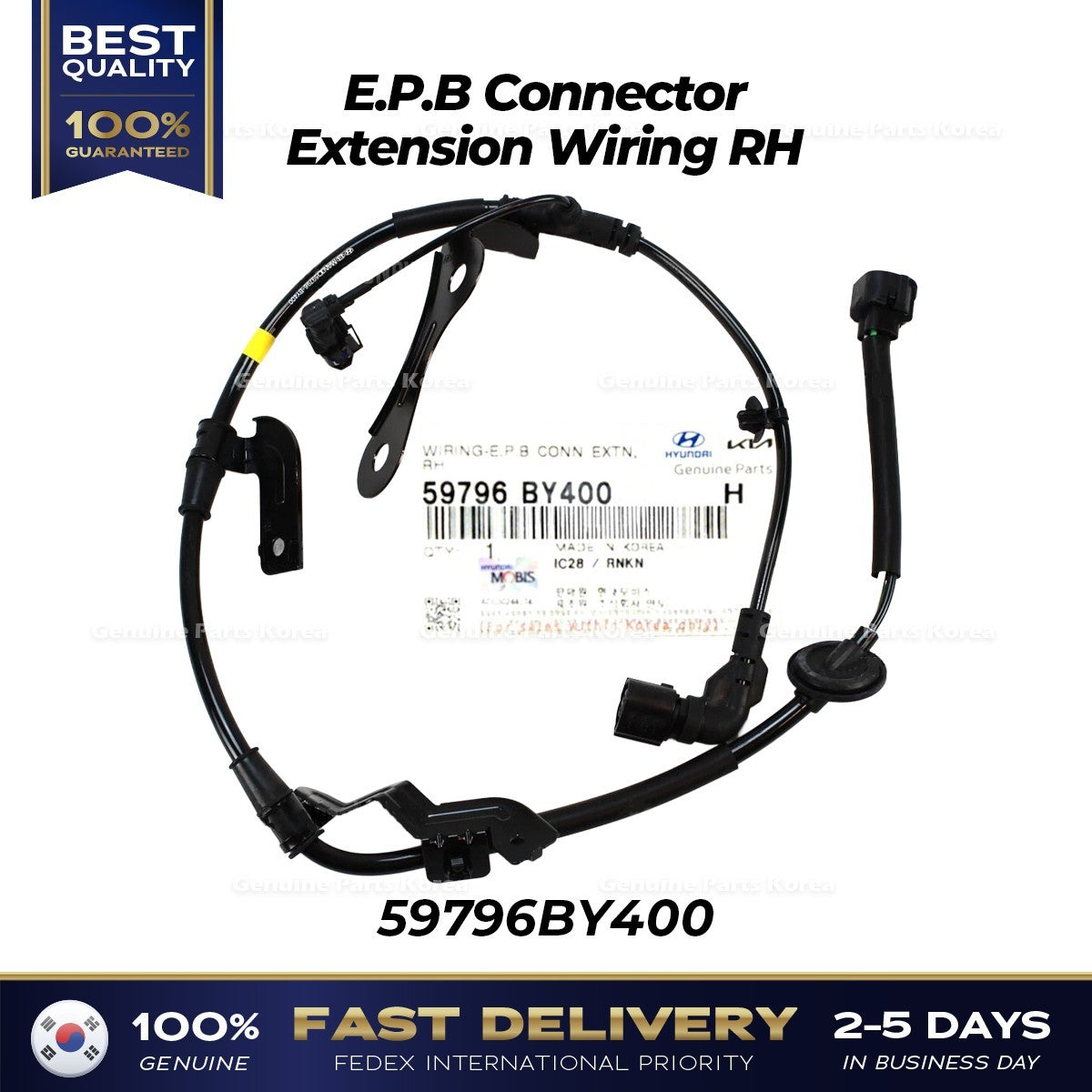 Genuine E.P.B Connector Extension Wiring RH 59796BY400 for Hyundai Elantra