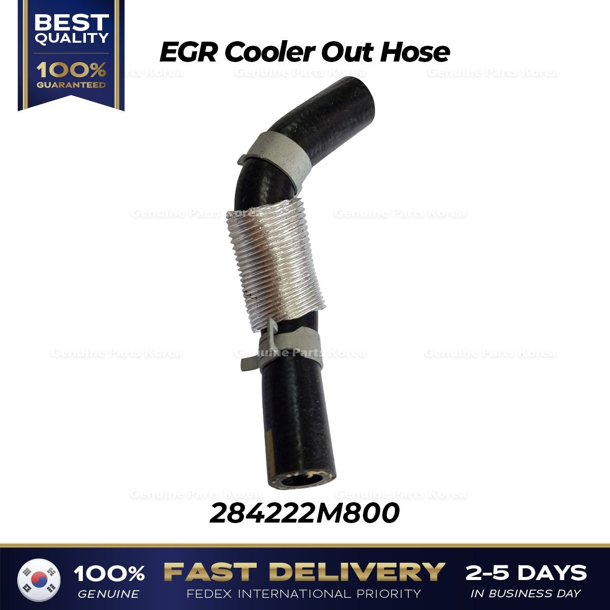 Genuine EGR Cooler Out Hose 284222M800 for Hyundai Sonata Tucson Kia K5