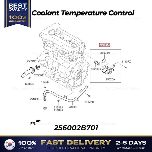 Genuine Coolant Temperature Control 256002B701 for Hyundai Sonata Kia Forte