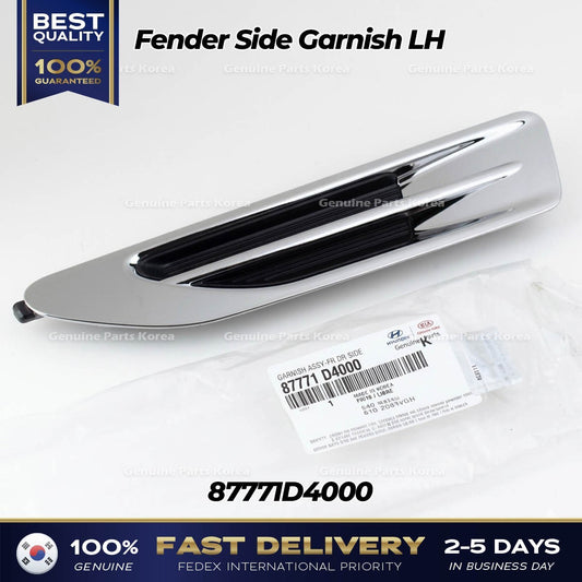 Genuine Fender Side Garnish LH 87771D4000 for Kia Optima