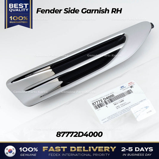 Genuine Fender Side Garnish RH 87772D4000 for Kia Optima