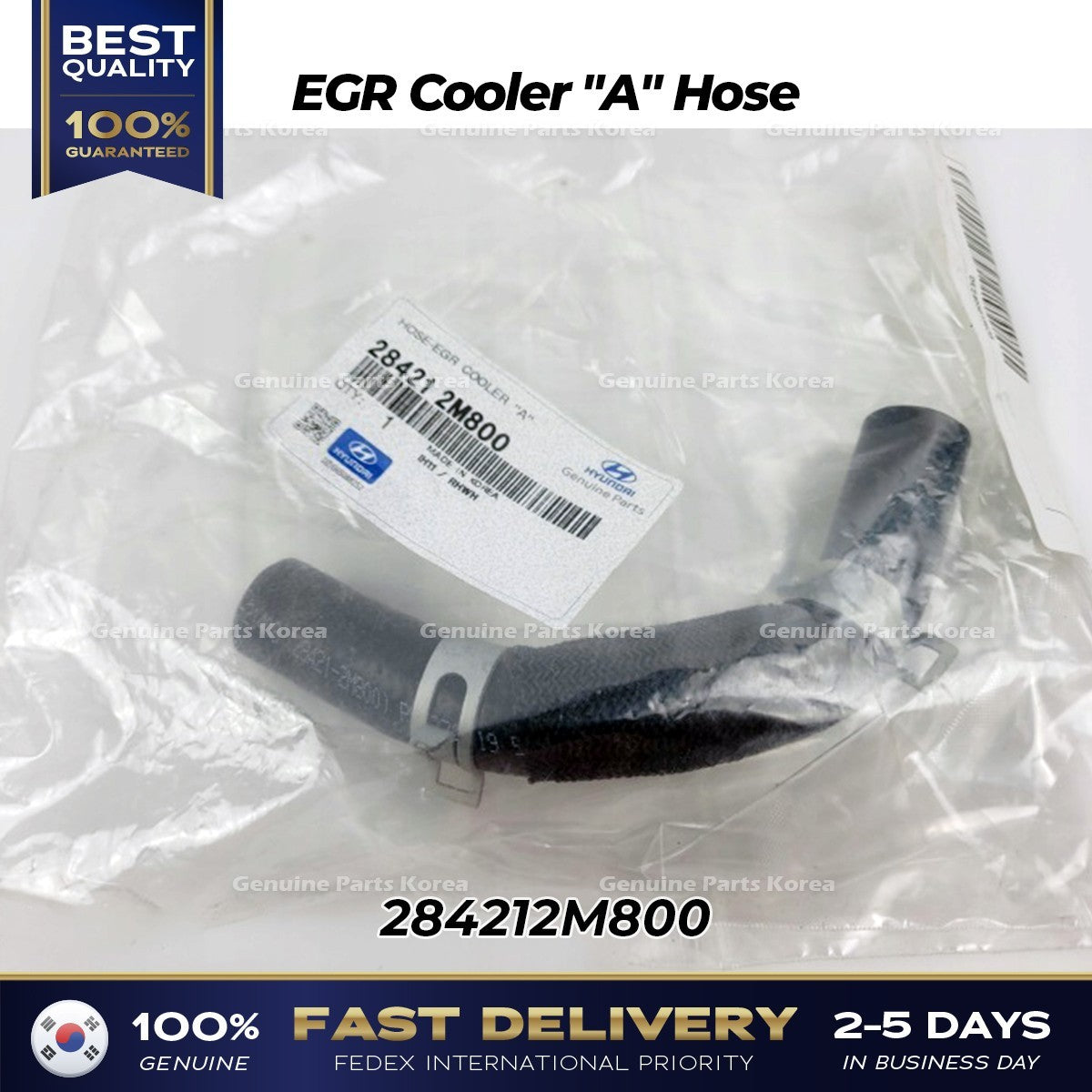 Genuine EGR Cooler "A" Hose 284212M800 for Hyundai Sonata Tucson Kia K5