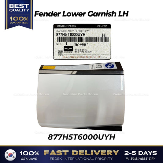Genuine Fender Lower Garnish LH 877H5T6000UYH for Hyundai Genesis GV80
