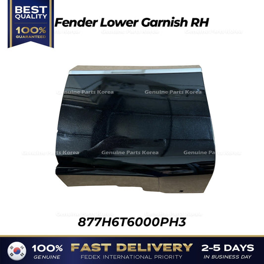 Genuine Fender Lower Garnish RH 877H6T6000PH3 for Hyundai Genesis GV80