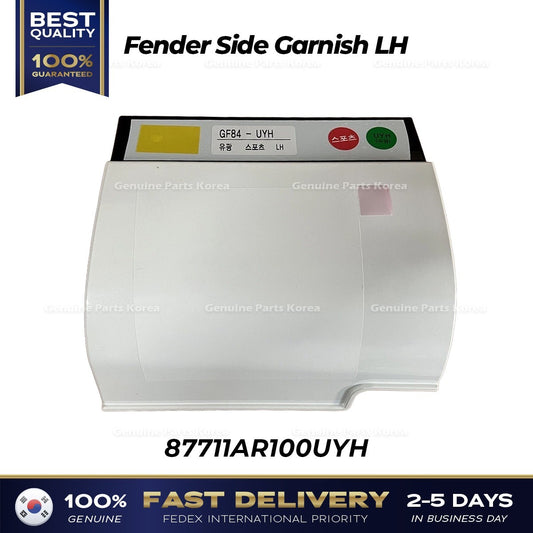 Genuine Fender Side Garnish LH 87711AR100UYH for Hyundai Genesis GV70