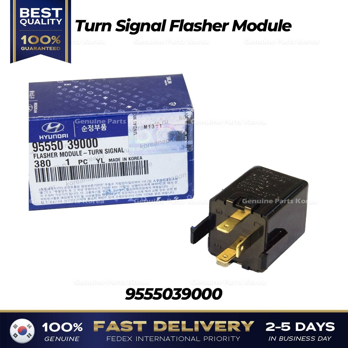 Genuine Turn Signal Flasher Module 9555039000 for Kia Optima