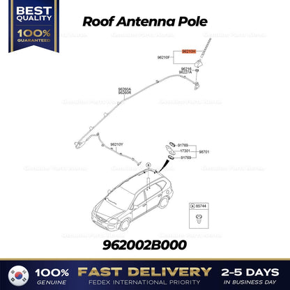 Genuine Roof Antenna Pole 962002B000 for Kia Rondo