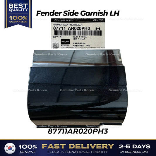 Genuine Fender Side Garnish LH 87711AR020PH3 for Hyundai Genesis GV70