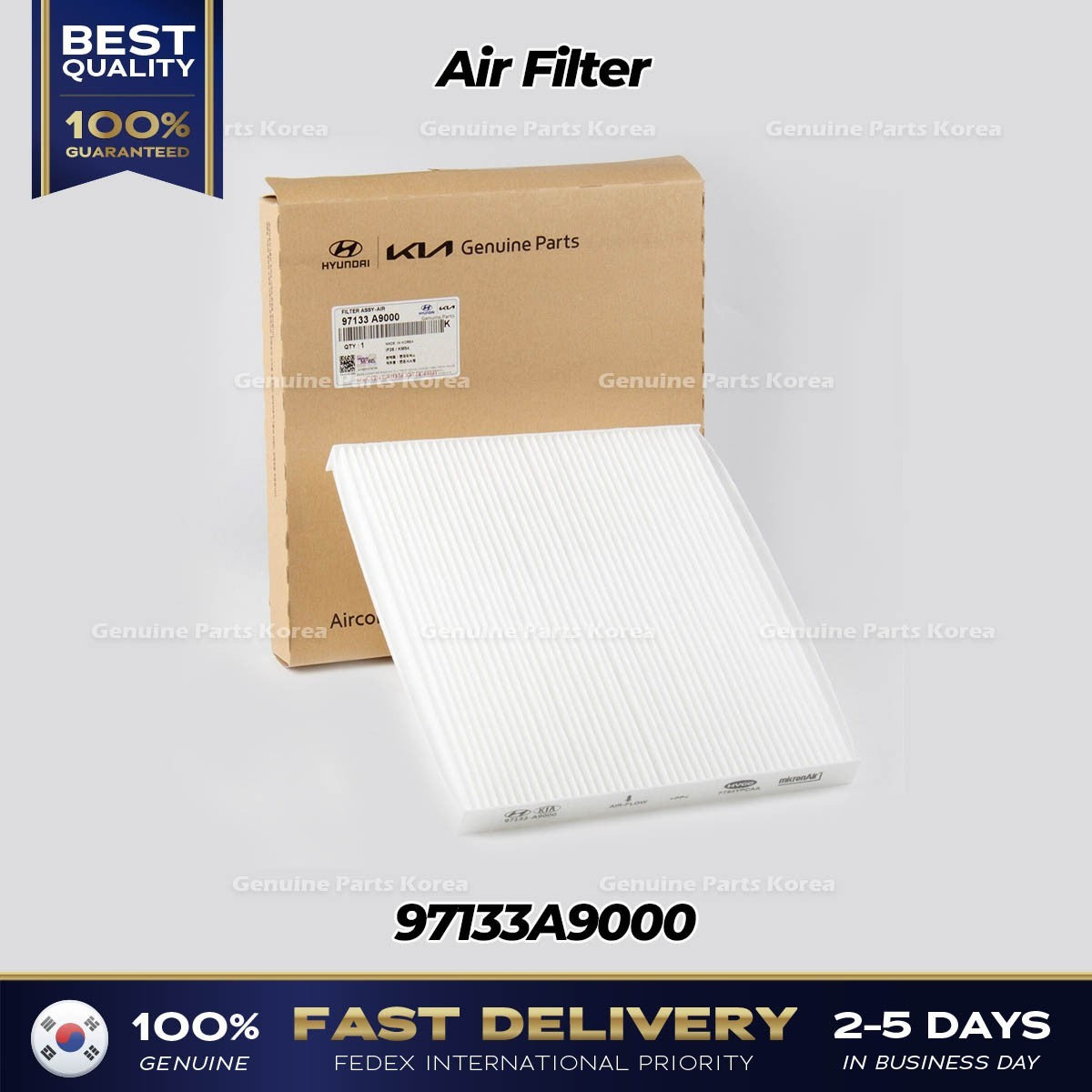 Genuine Air Filter 97133A9000 for Kia Sedona