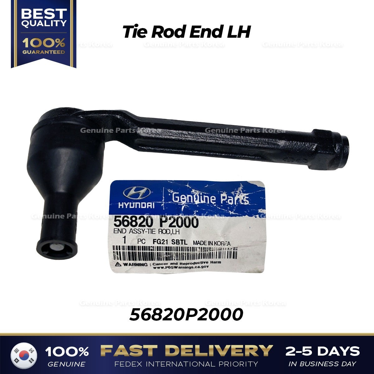 Genuine Tie Rod End LH 56820P2000 for Hyundai Santa Fe Hybrid