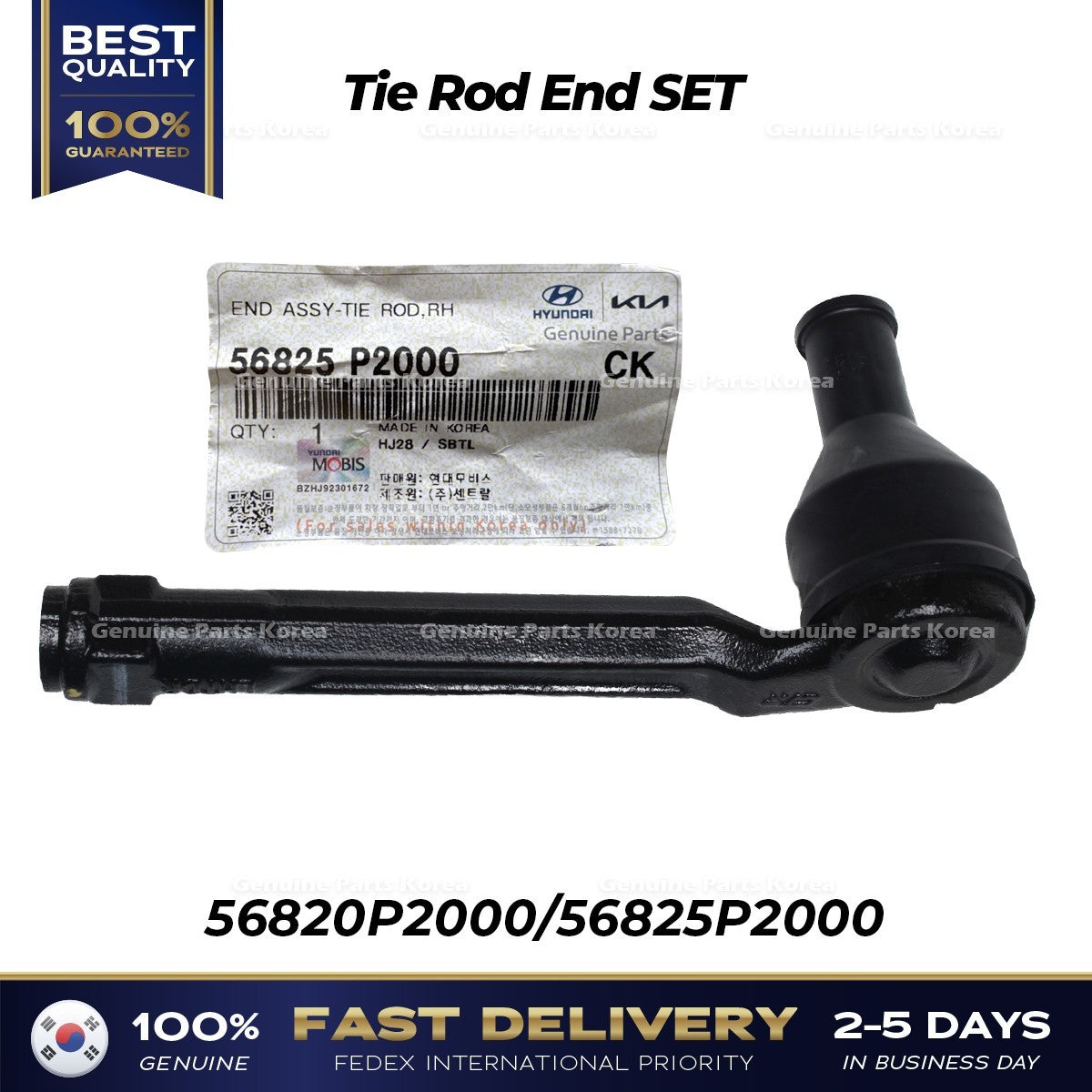 Genuine Tie Rod End SET 56820P2000 56825P2000 for Hyundai Santa Fe Hybrid