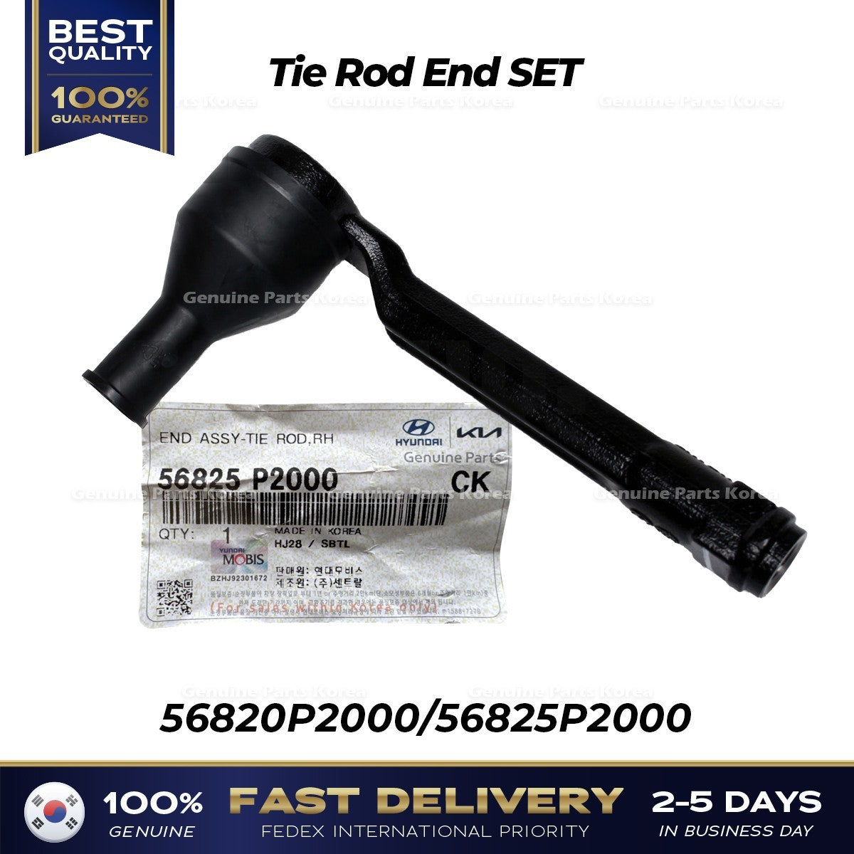 Genuine Tie Rod End SET 56820P2000 56825P2000 for Hyundai Santa Fe Hybrid