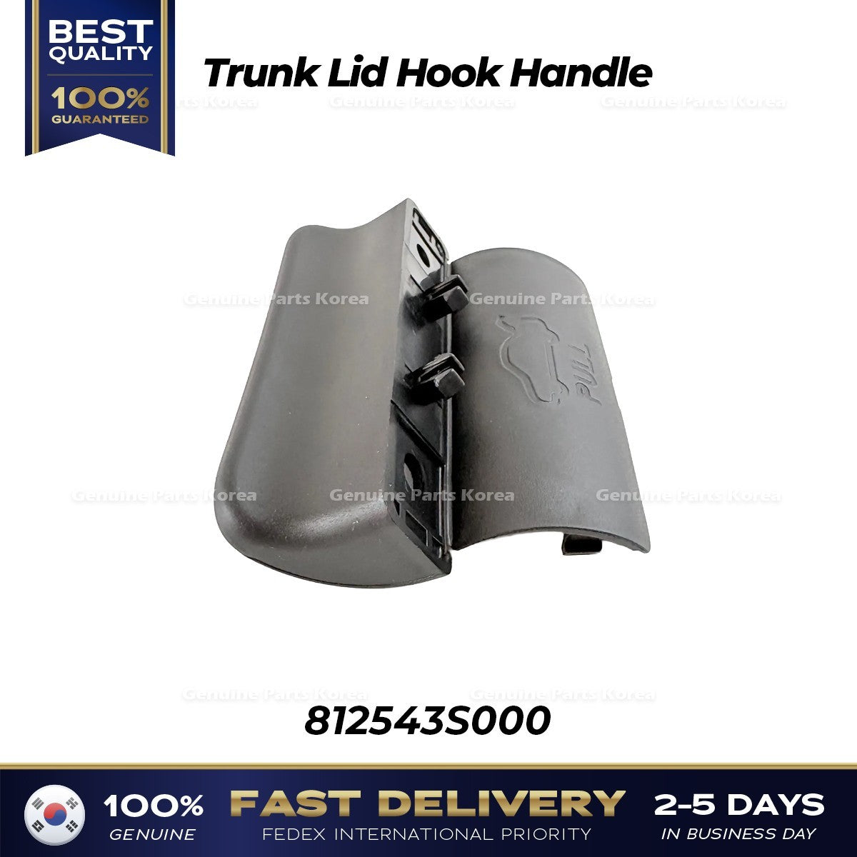 Genuine Trunk Lid Hook Handle 812543S000 for Hyundai Azera Elantra Kia Forte