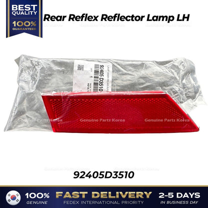 Genuine Rear Reflex Reflector Lamp LH 92405D3510 for Hyundai Tucson