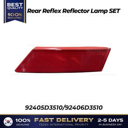 Genuine Rear Reflex Reflector Lamp SET 92405D3510 92406D3510 for Tucson