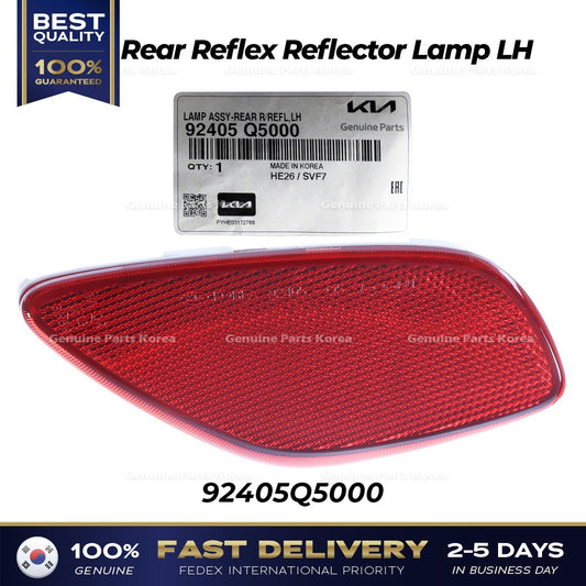Genuine Rear Reflex Reflector Lamp LH 92405Q5000 for Kia Seltos