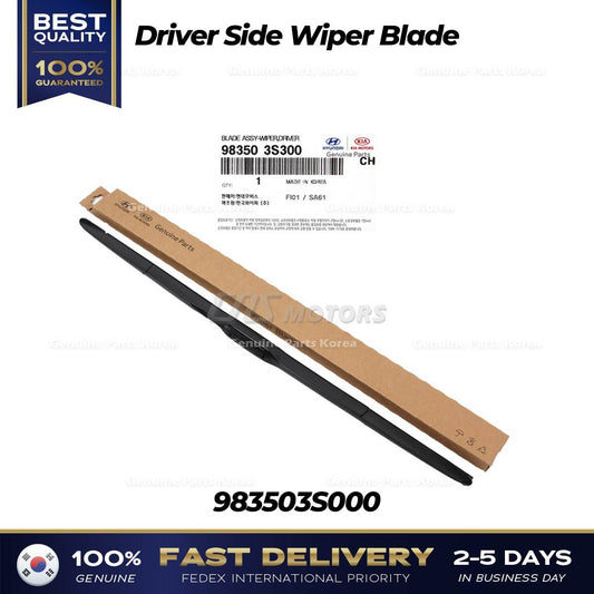 Genuine Driver Side Wiper Blade 983503S000 for Hyundai Sonata