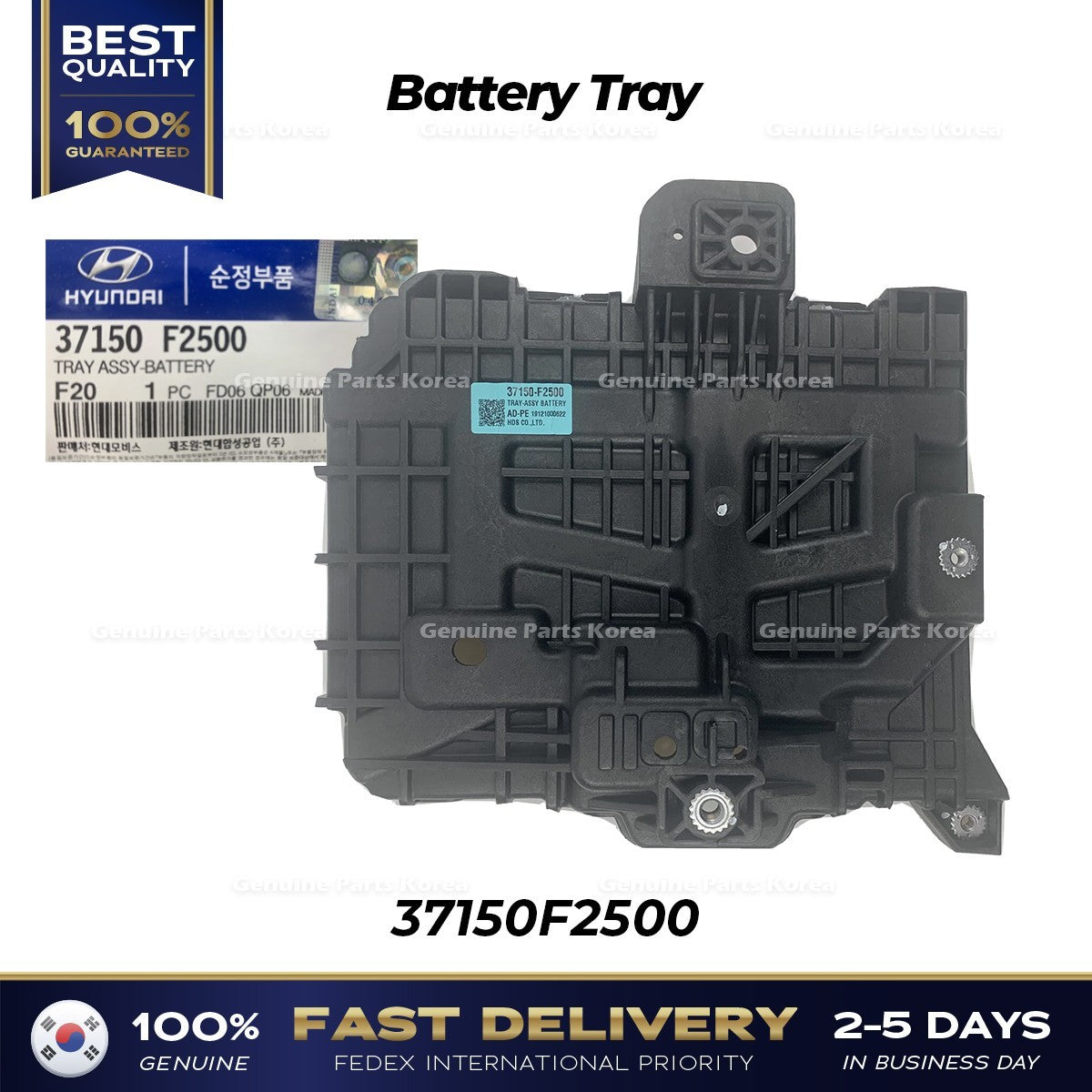 Genuine Battery Tray 37150F2500 for Hyundai Elantra