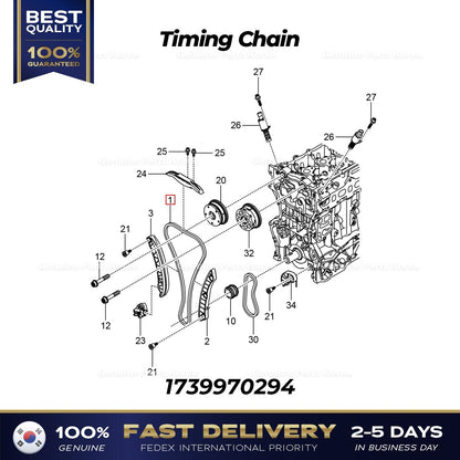 Genuine Timing Chain 1739970294 for Ssangyong Tivoli