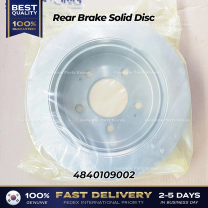 Genuine Rear Brake Solid Disc 4840109002 for Ssangyong Korando Sports