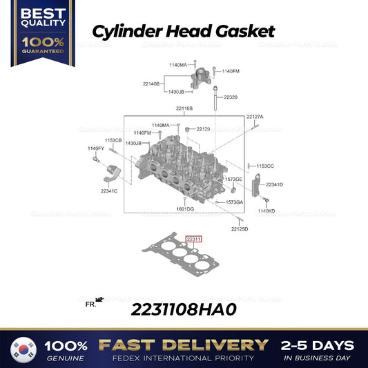 Genuine Cylinder Head Gasket 2231108HA0 for Kia Niro