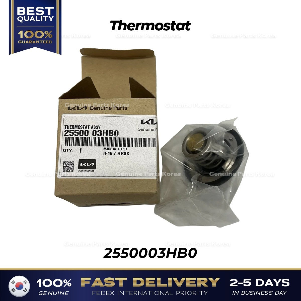 Genuine Thermostat 2550003HB0 for Hyundai Elantra Kia Niro