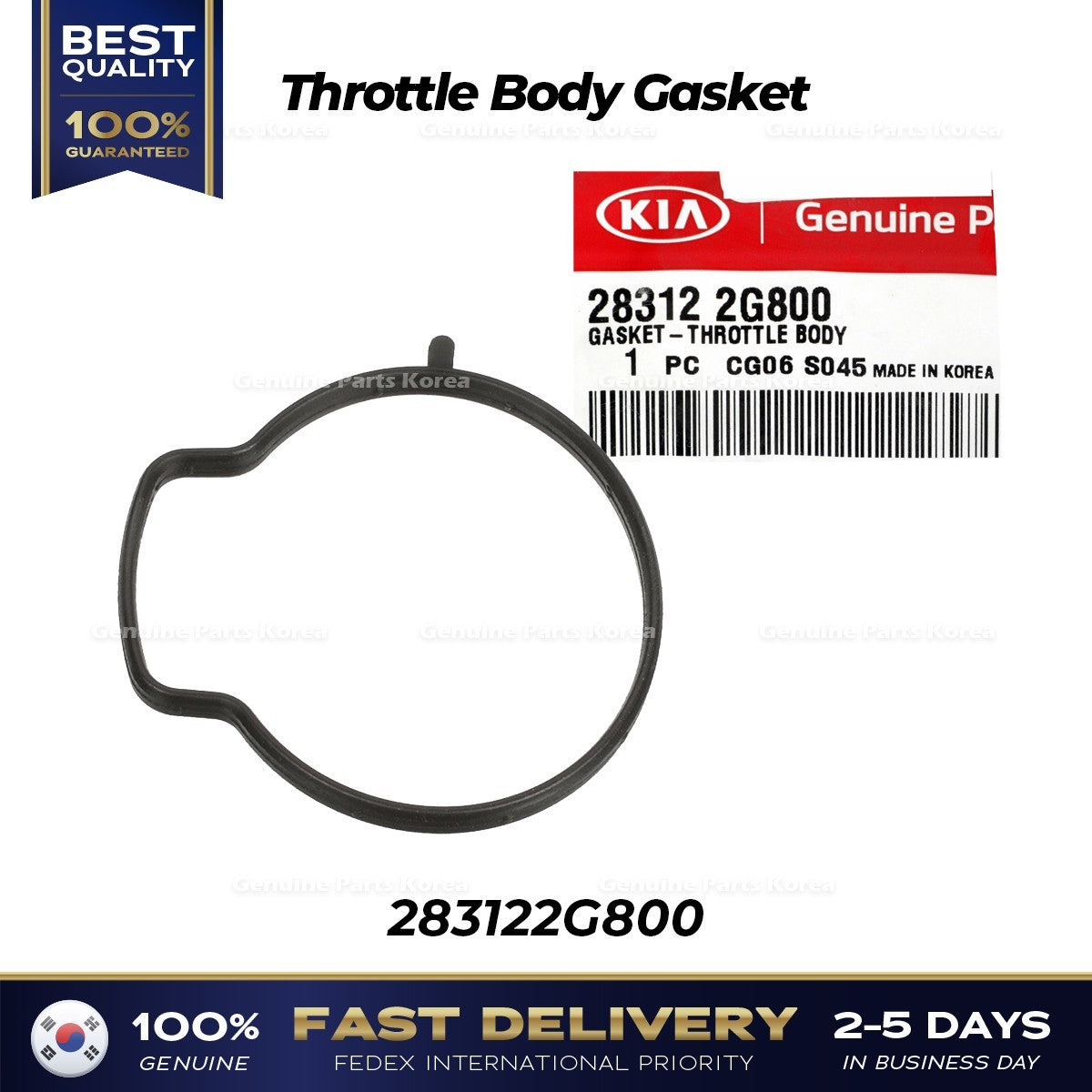 Genuine Throttle Body Gasket 283122G800 for Hyundai Sonata Hybrid