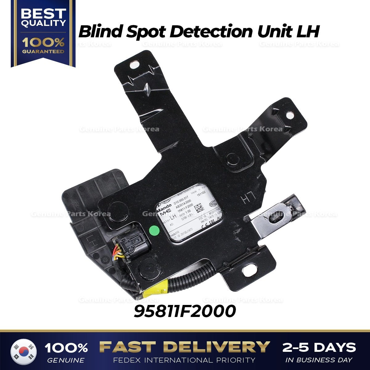 Genuine Blind Spot Detection Unit LH 95811F2000 for Hyundai Elantra