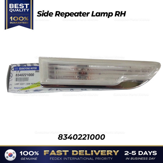 Genuine Side Repeater Lamp RH 8340221000 for Ssangyong Korando Turismo