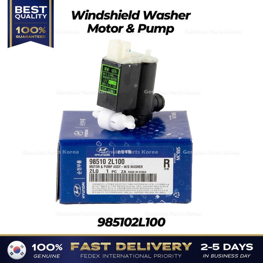 Genuine Windshield Washer Motor & Pump 985102L100 for Hyundai Elantra