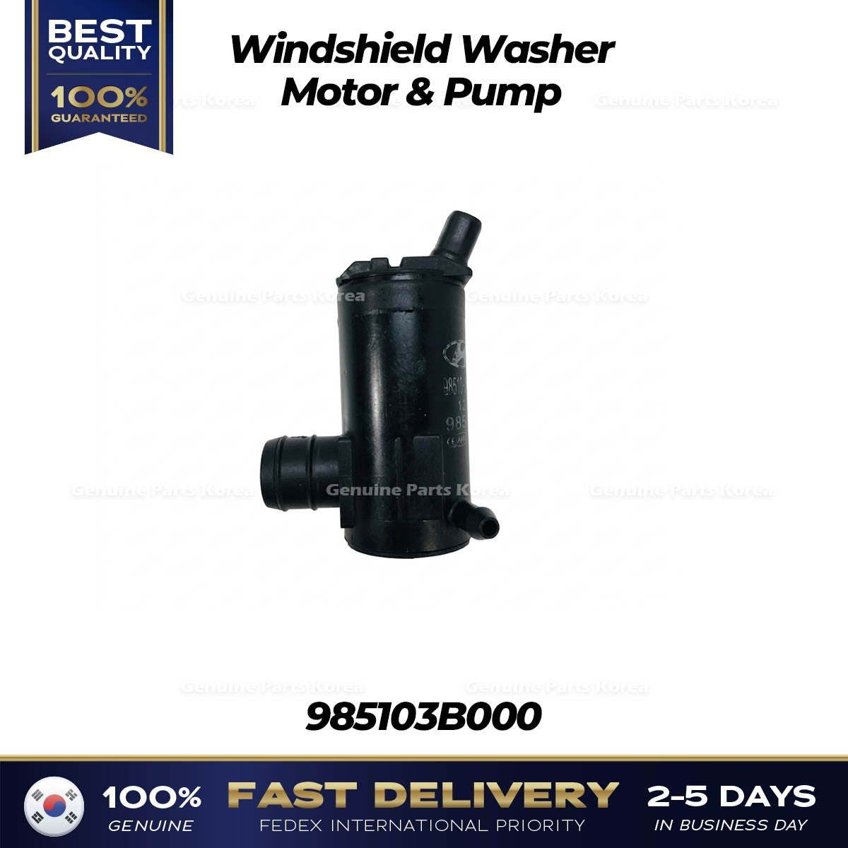 Genuine Windshield Washer Motor & Pump 985103K000 for Hyundai Elantra