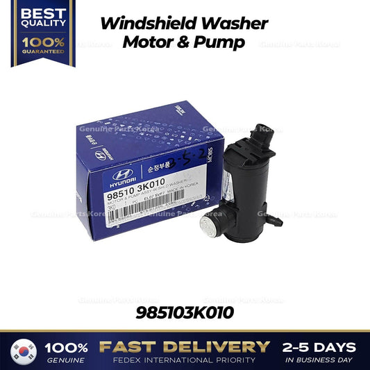 Genuine Windshield Washer Motor & Pump 985103K010 for Hyundai Elantra